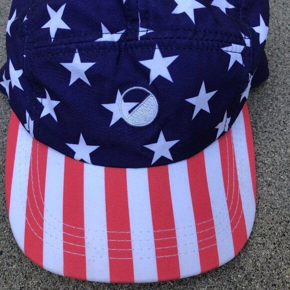 WELLEN USA 5 Panel USA America Hat Men's One Size Strapback Red White Blue Cap‌ - Picture 2 of 6